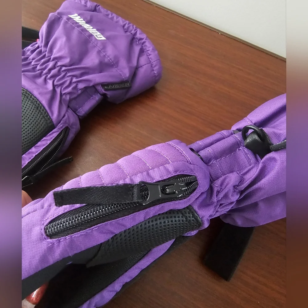 GORDINI Youth Lily lll Purple Insulated Waterproof, Windproof Winter Gloves